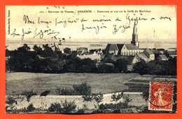 CPA 56 Environs De Vannes - Arradon " Panorama Et Vue Sur Le Golfe Du Morbihan " - Arradon