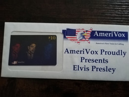 UNITED STATES AMERIVOX ELVIS PRESLEY $10,-   MINT IN SEALED COVER    LIMITED EDITION ** 6206** - Collezioni