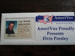 UNITED STATES AMERIVOX ELVIS PRESLEY $10,-   MINT IN SEALED COVER    LIMITED EDITION ** 6207** - Colecciones