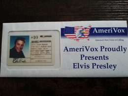 UNITED STATES AMERIVOX ELVIS PRESLEY $10,-   MINT IN SEALED COVER    LIMITED EDITION ** 6207** - Collezioni
