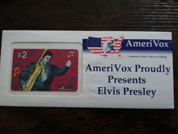 UNITED STATES AMERIVOX ELVIS PRESLEY $2,-   MINT IN SEALED COVER    LIMITED EDITION ** 6208** - Collections