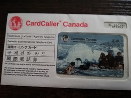 CANADA PREPAID / CARD CALLER $10,-  ESKIMOS /HUSKYS    MINT CARD IN ENVELOPPE , LIMITED EDITION  **6214** - Kanada