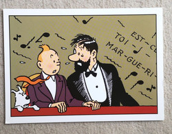 CPM Carte Double - Hergé TINTIN Les Bijoux De La Castafiore Haddock - Hergé