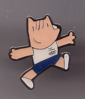 Pin's Mascotte COBY Jeux Olympiques Barcelone 92 - Coureur Bleu Réf 1488 - Jeux Olympiques