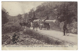 SAINT CHAMOND (42) - Canon 305 (long. 14 M., Poids 50 Tonnes) Sortant Des Acieries De La Marine - Ed. LL. - MILITARIA - Saint Chamond