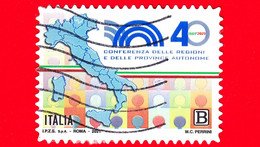 ITALIA - Usato - 2021 - 40 Anni Della Conferenza Delle Regioni E Delle Province Autonome – Logo - B - 2021-...: Used