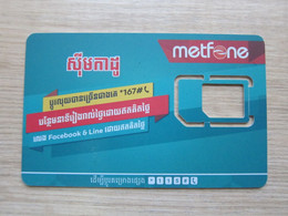 Metfone 4G GSM Card, Only Frame, No Chip - Camboya