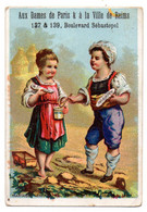 Chromo  PARIS-75--REIMS-51--J. LABICHE-- Dames De Paris & Ville De Reims (enfants,miel) ...........à Saisir - Sonstige & Ohne Zuordnung