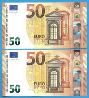 50 EURO SPAIN DRAGHI PAREJA VB-V017 UNC-FDS (D027) - 50 Euro