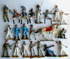 20 FIGURINES STARLUX -  LOT MAJORITE STARLUX TOUS AVEC CASSE - Starlux