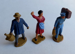 Lot 3 FIGURINES MINI STARLUX HO GARE FERME - Starlux