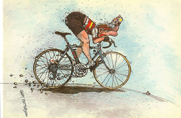 Cyclisme- Illustrateur Gary Patterson-c'est Du Gateau- Cpm - Paterson