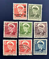 Denmark, Greenland GRØNLAND 1956, LARGE COLLECTION Frederik IX, Grønlandsfonden - Colecciones & Series