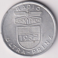 AUSTRIA , RADIO HORNYPHON , BROADCAST ULTRA PRINZ 1937 , TOKEN - Professionals / Firms