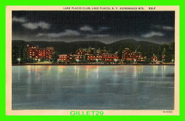 ADIRONDACK MTS, NY - LAKE PLACID CLUB AT NIGHT, LAKE PLACID, NY - C. W. HUGHES & CO INC - - Adirondack