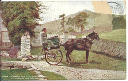 IRISH JAUNTING CAR NEAR CARLINGFORD - COUNTY LOUTH - LONDON & NORTH WESTERN - Louth