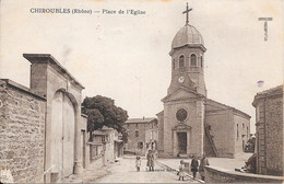 1929 - CHIROUBLES - Place De L'Eglise - Chiroubles