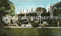 SWANAGE SINGLETON ABBEY OLD COLOUR POSTCARD DORSET - Swanage