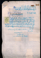 Grecia - Ancien Document Avec Timbres Fiscaux - Briefe U. Dokumente