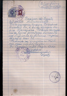 Grecia - Ancien Document Avec Timbres Fiscaux - Briefe U. Dokumente