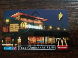 NETHERLANDS  CHIP  CARD   2,50  MC DONALDS/ CARDEX 95 MAASTRICHT  ** 6219** - Cartes GSM, Prépayées Et Recharges