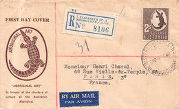 MELBOURNE 1948 -  First Day COVER  ( Registered Letter ) To PARIS - Omslagen Van Eerste Dagen (FDC)