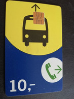 NETHERLANDS   CHIP CARD HFL 10,00 RET/TRIAL PHONE/BUS/METRO     / PTT TELECOM   ** 6224** - Cartes GSM, Prépayées Et Recharges