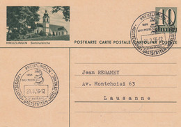 Suisse - Entiers Postaux - Carte Illustrée Kreuzlingen -  De Kreuzlingen à Lausanne - 20/09/56 - Illust Et Oblit. Idem - Entiers Postaux