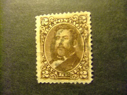 HAWAII 1875 ROI KALAKAUA Yvert 27 FU - Hawaï