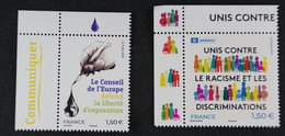 France 2021 -Unesco Et Conseil De L'Europe - Neufs - Mint/Hinged