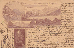 Suisse - Entiers Postaux - Carte Illustrée Lugano - Carte De 1891 - Lugano à Monaco - 02/07/1891 - Stamped Stationery