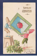 CPA Coccinelle Circulé Gnome Surréalisme - Insetti