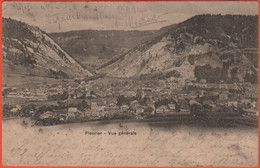 SVIZZERA - SUISSE - HELVETIA - 1901 - 5c - NE Neuchâtel - Fleurier - Vue Générale - Viaggiata Da Baden Per Biel/Bienne - Fleurier
