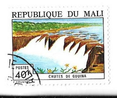 THEME GEOGRAPHIE - CHUTES DE GOUINA,  TIMBRE DE 1974 EN OBLITERATION RONDE, VOIR LE SCANNER - Géographie
