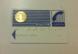 ANCIENNE CARTE A PUCE BULL PTT TELECOMMUNICATIONS NATIONALE B.E !!! - Other & Unclassified