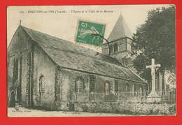 002880 - VENDEE -   BEAUVOIR SUR MER - L'Eglise Et La Croix De La Mission - Beauvoir Sur Mer