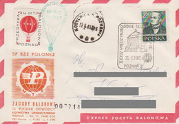 Poland Post - Balloon PBA.1965.poz.pol.12: Competition For The Poznań Fair POLONEZ - Ballonpost