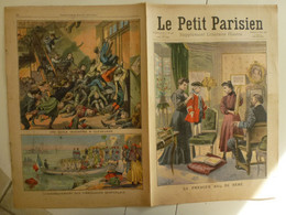 Journal Le Petit Parisien Mars 1908 Premier Bal De Bébé Ecole Incendiée Cleveland Tirailleur Tirailleurs Sénégalais - Le Petit Parisien