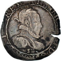 Monnaie, France, Henri III, Demi Franc, 1578, Troyes, TB, Argent, Sombart:4716 - 1574-1589 Hendrik III
