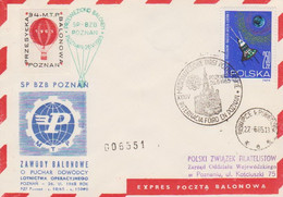 Poland Post - Balloon PBA.1965.poz.poz.01: Competition For The Poznań Fair POZNAN - Balloons