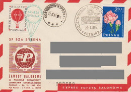 Poland Post - Balloon PBA.1965.poz.syr.04: Competition For The Poznań Fair SYRENA - Ballonnen