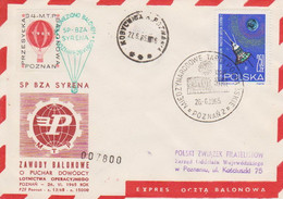Poland Post - Balloon PBA.1965.poz.syr.06: Competition For The Poznań Fair SYRENA - Palloni