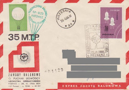 Poland Post - Balloon PBA.1966.poz.kat.11: Competition For The Poznań Fair KATOWICE - Ballonpost