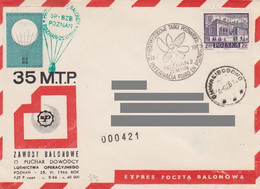 Poland Post - Balloon PBA.1966.poz.poz.04: Competition For The Poznań Fair POZNAN - Ballonpost