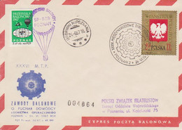 Poland Post - Balloon PBA.1967.poz.poz.02: Competition For The Poznań Fair POZNAN - Globos