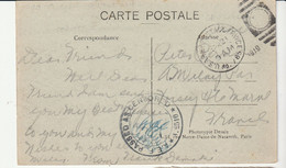 Carte Beaumont Sur Sarthe /Soldat Américain En France  Avec Cachet De Censure - 1877-1920: Période Semi Moderne