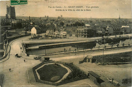 St Omer * Vue Générale De La Ville * Entrée De La Ville Du Côté De La Gare * Péniche Batellerie - Saint Omer