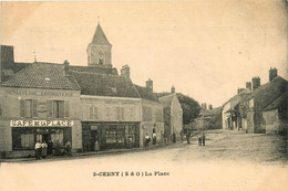 Cerny * La Place Du Village * Café De La Place PILLAS * épicerie * Débit De Tabac Tabacs - Autres & Non Classés