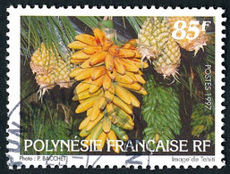 POLYNESIE 1997 - Yv. 545 Obl.   Cote= 15,00 EUR - Bananes Et Ananas (autoadhésif)  ..Réf.POL26352 - Used Stamps
