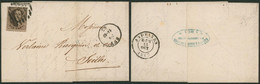 Médaillon Dentelé - N°14 Sur LAC Obl P62 çàd Huy + Cachet Dateur Petit Format > Seilles / Cachet Privé, Banque. - 1863-1864 Medallions (13/16)
